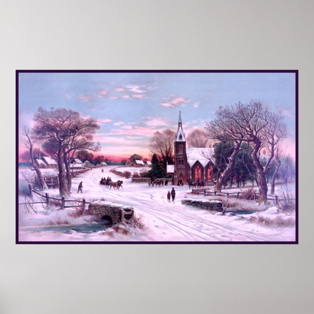 Affiche Offices de l'église le matin de la veille de Noël (Devant)