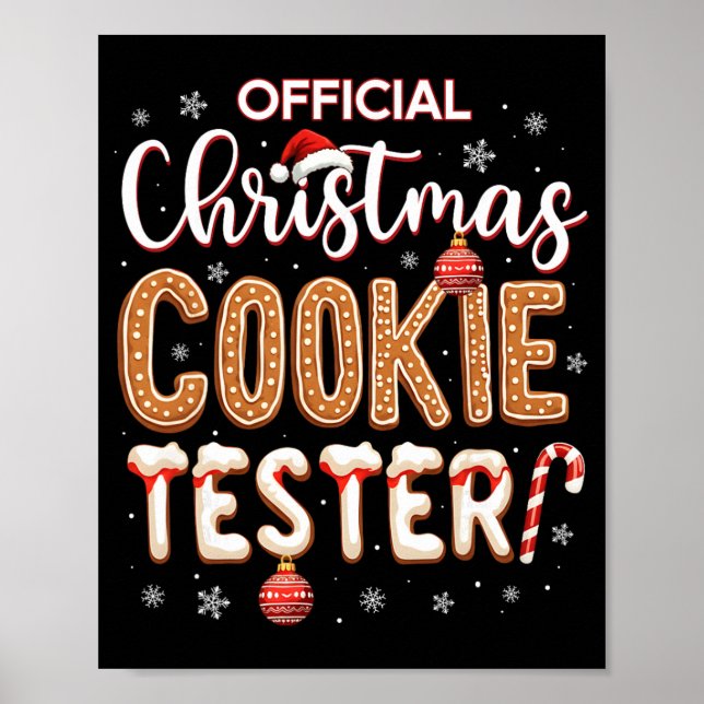 Affiche Official Christmas Cookie Tester Taster King Crew  (Devant)