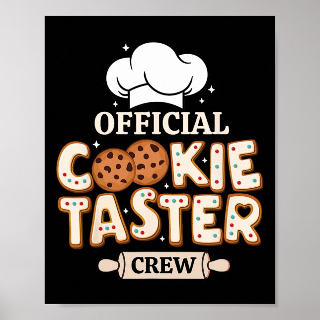 Affiche Official Cookie Taster Crew Funny Byking Team Fami (Devant)