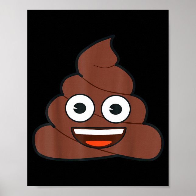 Affiche Official Emoji Poop Happy Yellow Smile Face  (Devant)