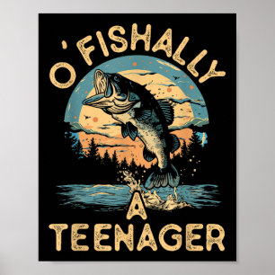 Affiche Officiellement un adolescent drôle de pêche adoles