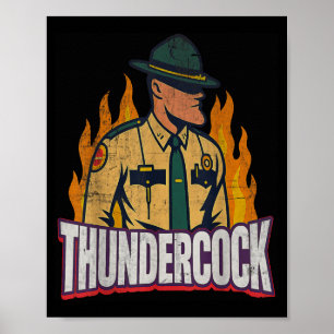 Affiche Officier Sergent Cius Thunder Caméra Corporelle Mè