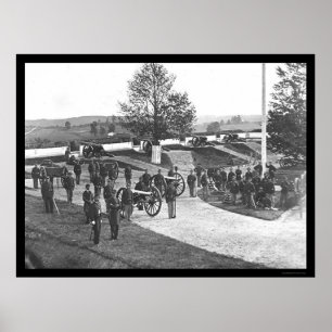 Affiche Officiers et hommes à Fort Stevens, DC 1865