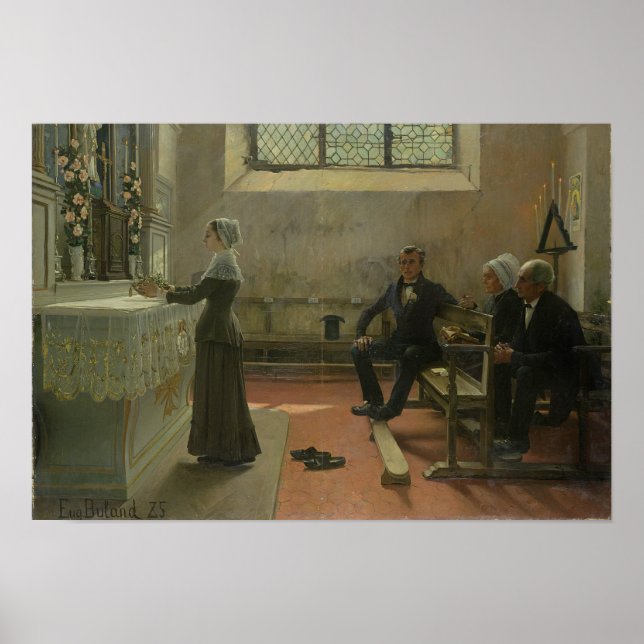 Affiche Offrir à la Vierge le jour d'après le (Devant)