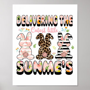 Affiche Offrir La Main D'Oeuvre Et La Livraison De Bunnies