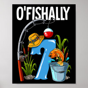 Affiche O'fishally 7 Ans Anniversaire 7ème Anniversaire Pê