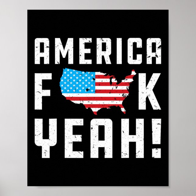 Affiche Ofjuly America Ouais Drôle Cadeau (Devant)