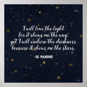 Affiche Og Mandino Stars Quote Celestial