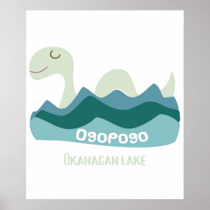 Affiche Ogopogo, monstre du lac Okanagan