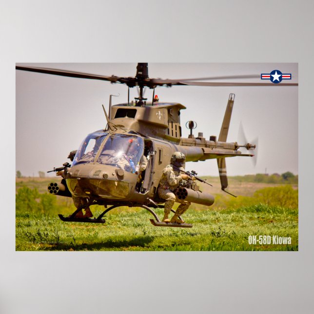 AFFICHE OH-58D KIOWA (Devant)