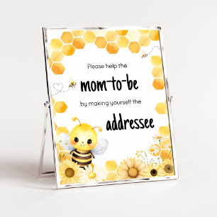 Affiche Oh Babee Bee Baby shower Enveloppe Station