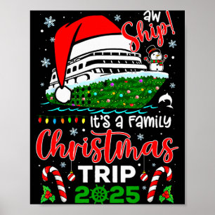 Affiche Oh Bateau C'est Un Voyage De Croisière De Noël 202