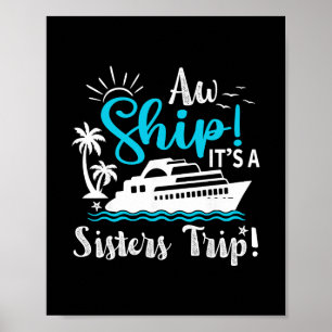 Affiche Oh Bateau C'est Un Voyage De Croisière De Sœurs Dr