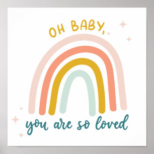 Affiche Oh Bébé Tu Es Si Aimé