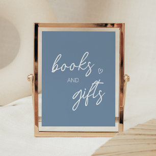 Affiche Oh Boy Boho minimaliste Baby shower livres et cade