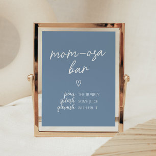 Affiche Oh Boy Boho Minimaliste Baby shower Maman Osa Bar