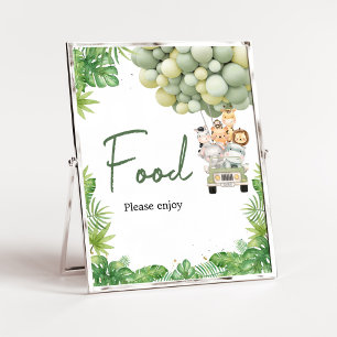 Affiche Oh Boy Jungle Safari Baby shower
