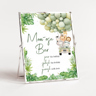 Affiche Oh Boy Jungle Safari Baby shower Maman Osa Bar
