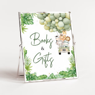 Affiche Oh Boy Jungle Safari Baby showers Livres et Cadeau