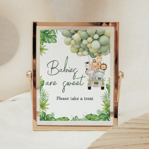 Affiche Oh Boy Jungle Safari Shower Les bébés sont doux pa
