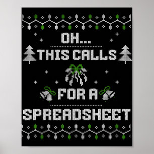 Affiche Oh, cela nécessite un Noël laid pour une feuille d