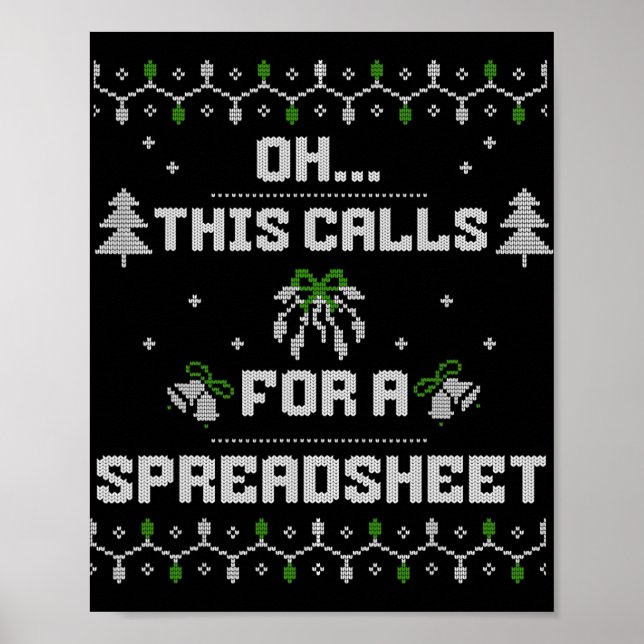 Affiche Oh, cela nécessite un Noël laid pour une feuille d (Devant)