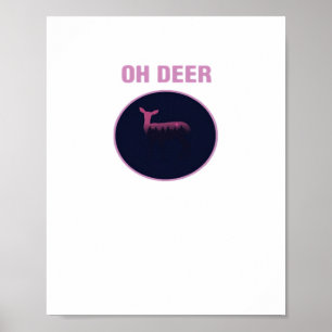 Affiche Oh Cerf Moderne Esthétique