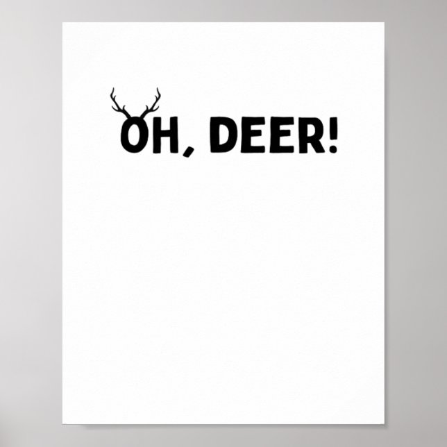 Affiche Oh Cerf Simple Esthétique  (Devant)