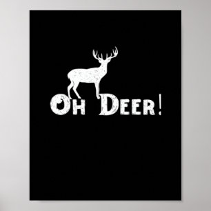 Affiche Oh Cerf Style Graphique Propre