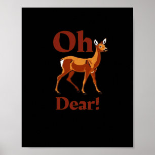 Affiche Oh Cher Design Tendance et Propre