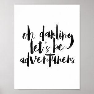 Affiche Oh chérie Soyons aventuriers
