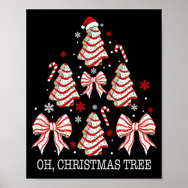 Affiche Oh Christmas Tree Cakes Debbie Becky Jen Cake Love (Devant)