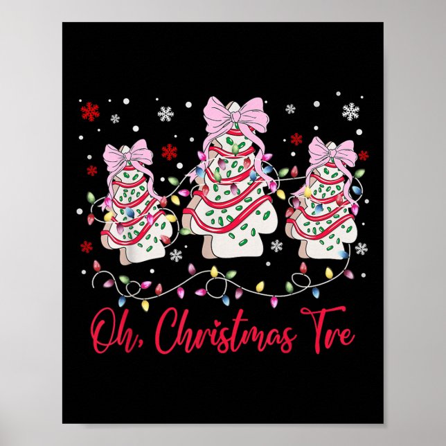 Affiche Oh Christmas Tree Cakes Debbie Becky Jen Snack Cak (Devant)