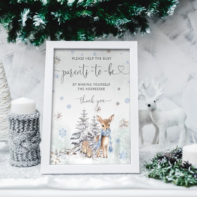 Affiche Oh Deer Aidez les parents occupés à s'adresser à u (Créateur téléchargé)