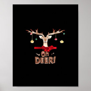 Affiche Oh Deer Classique Élégant