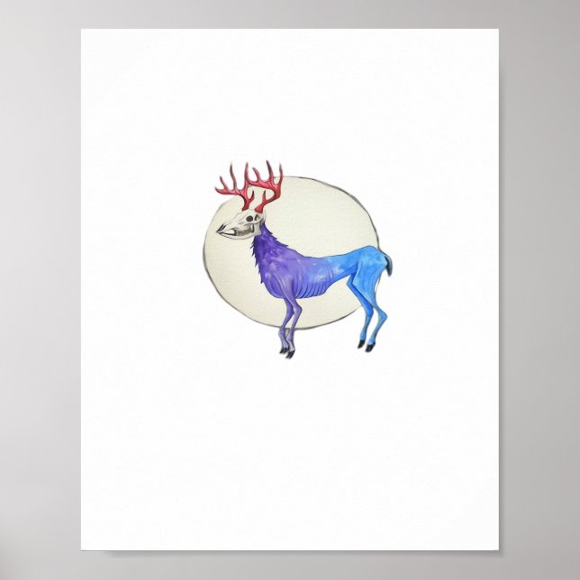 Affiche Oh Deer Clean Graphic Style  (Devant)