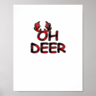 Affiche Oh Deer Clean Layout 