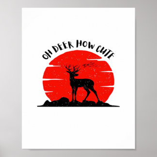Affiche Oh Deer Cute Style 