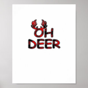 Affiche Oh Deer Disposition Propre 