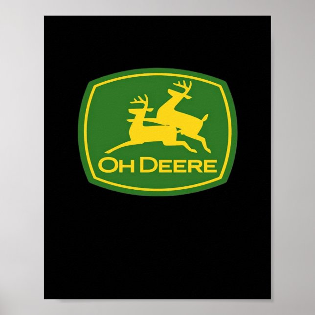 Affiche Oh Deer Minimal Modern Design  (Devant)