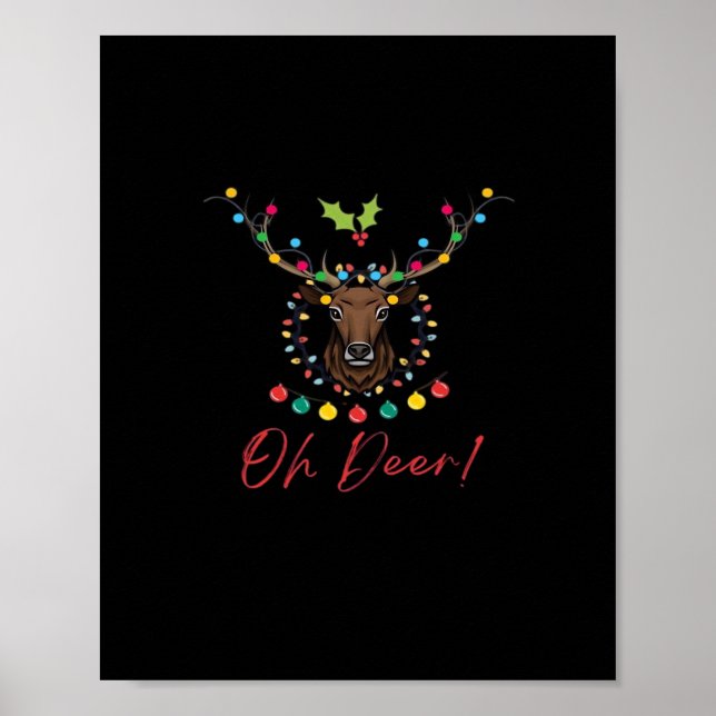 Affiche Oh Deer Modern Aesthetic  (Devant)