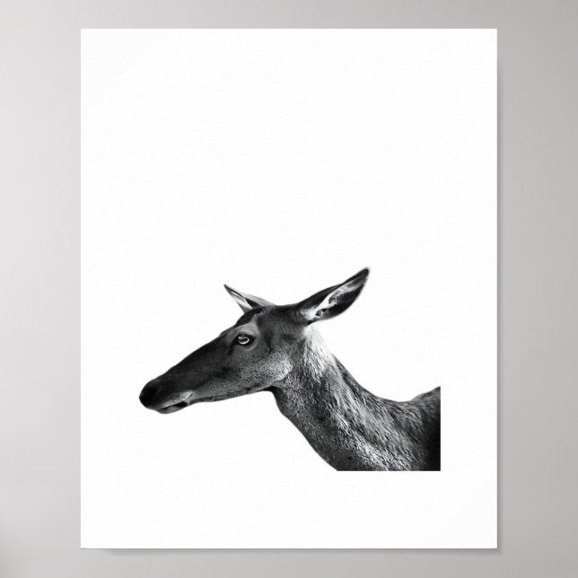 Affiche Oh Deer Modern Aesthetic Vibe  (Devant)