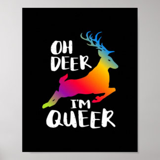 Affiche Oh Deer Queer Pride Minimal Artistic Style