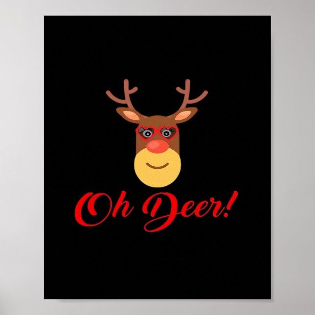 Affiche Oh Deer Retro Classic   (Devant)