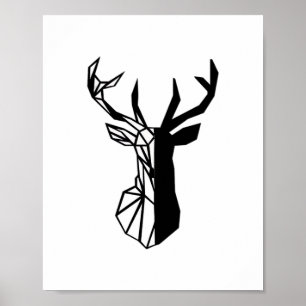 Affiche Oh Deer Soft Minimal Vibe 