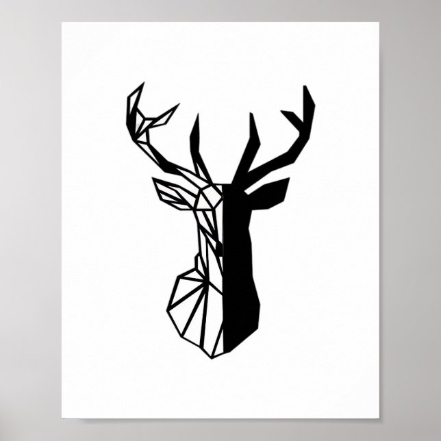 Affiche Oh Deer Soft Minimal Vibe  (Devant)