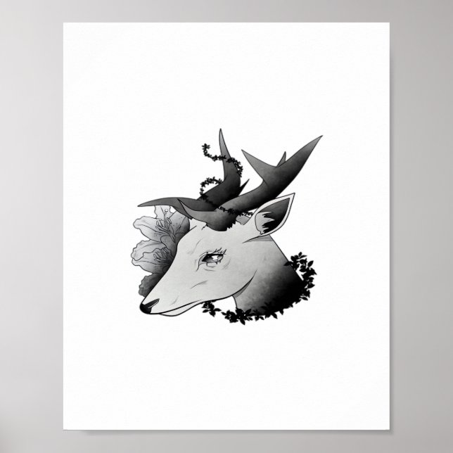 Affiche Oh Deer Style Classique  (Devant)