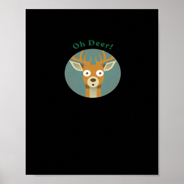 Affiche Oh Deer Style Créatif  (Devant)