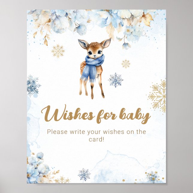 Affiche Oh Deer Winter Baby Boy Showings Jeu (Devant)