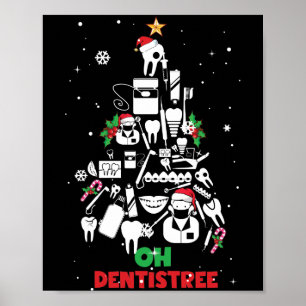 Affiche Oh Dentistree Dentist Dental Teintures Dental Arbr